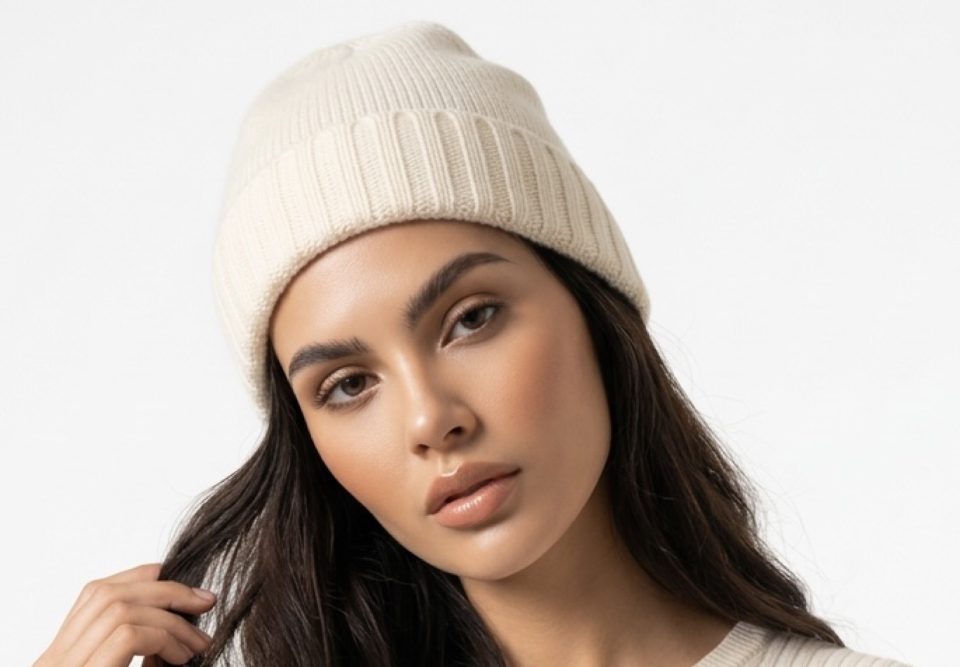 Cappello Luxury Rasato 8 Fili In Puro Cashmere