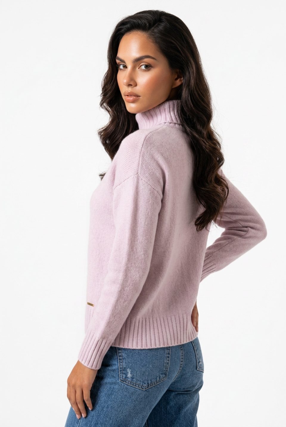 Collo Alto Comodo Scatola Puro Cashmere